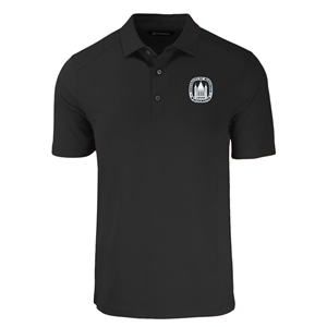 Cutter and Buck Forge Polo with Embroidered Chancellor's Seal -  black