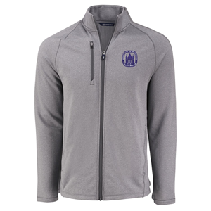 Cutter and Buck Pehastin Full Zip with Embroidered Chancellor's Seal -  grey