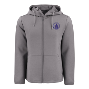 Cutter and Buck Roam Epic Hooded Zip Up with Embroidered Chancellor's Seal -  1