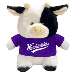 Plush - Chubby Wubby Cow with UW-Whitewater Warhawks - main view