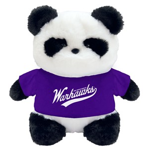 Plush - Chubby Wubby Panda with UW-Whitewater Warhawks - main view
