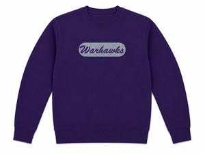 CI Sport Crewneck Cursive Warhawks Outlined in Stitching - main view