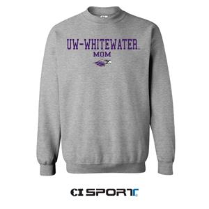 CI Sport Crewneck Sweatshirt UW-Whitewater over Mom -  heather
