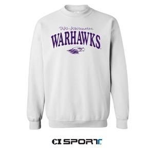 Image of CI Sport Crewneck Sweatshirt UW-Whitewater over Warhawks and Mascot