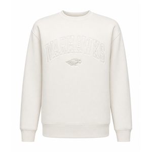 CI Sport Crewneck White Warhawks over Grey Mascot - main view