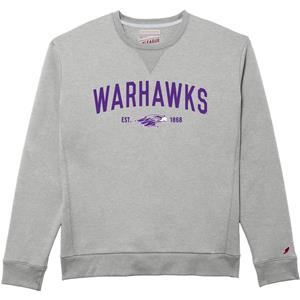 Image of League Crewneck Warhawk over Mascot Est. 1868