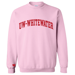 Valentine's Crewneck Red on Pink CS