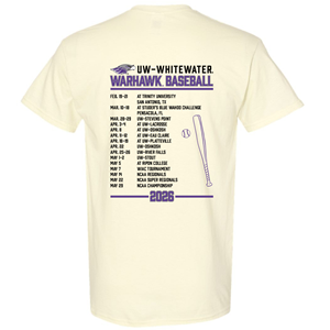Baseball Schedule Warhawk T-Shirt CS -  1