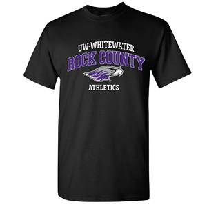 T-Shirt Rock County over Mascot and Athletics CS -  black