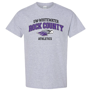 T-Shirt Rock County over Mascot and Athletics CS -  grey