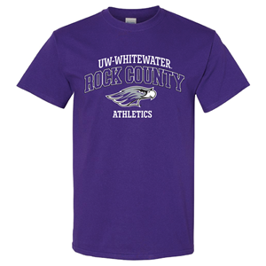 T-Shirt Rock County over Mascot and Athletics CS -  purple