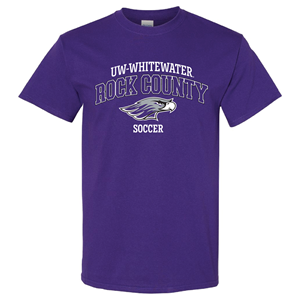 T-Shirt Rock County over Mascot and Soccer CS -  purple