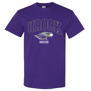 T-Shirt URock over Mascot Soccer CS -  purple