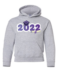 Custom Hand Drawn Printed 2022 Grad Design Hooded Sweatshirt