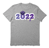 Custom Hand Drawn Printed 2022 Grad Design T-Shirt