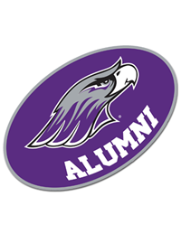 Decal - Purple Oval with Mascot over Alumni