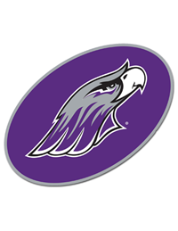 Image of Decal - Purple Oval with Mascot