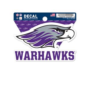 Image of Decal - Mascot Head over Warhawks