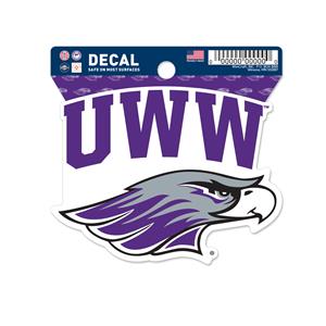 Image of Decal - UWW over Mascot Head
