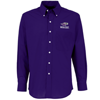 Antigua Button Up Dress Shirt with Embroidered Logo