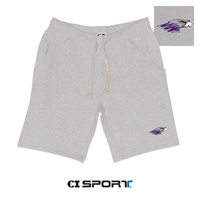 CI Sport Fleece Shorts with Embroidered Mascot