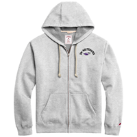 League Full Zip Sweatshirt with UW-Whitewater arched over Mascot