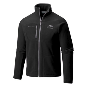 Columbia Full Zip Fast Trek II Fleece UW-Whitewater arched over Mascot