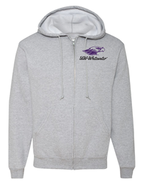 Freedomwear Mascot over UW-Whitewater Full Zip Hooded Sweatshirt