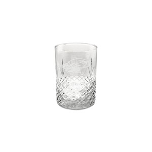 Glass - 14 oz with Etched Diamond Design and Warhawk Head - main view