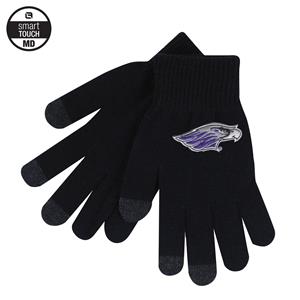 Image of Gloves - Texting Winter Gloves Emb Mascot -  black