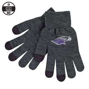 Image of Gloves - Texting Winter Gloves Emb Mascot -  charcoal