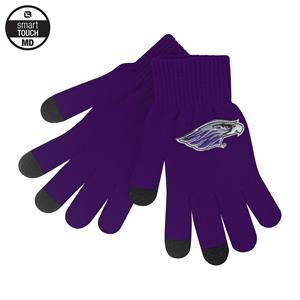 Image of Gloves - Texting Winter Gloves Emb Mascot -  purple