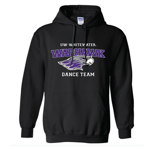 Dance Team Hooded Sweatshirt UWW Branded -  black