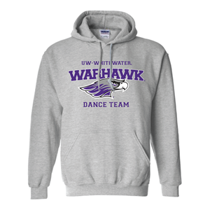 Dance Team Hooded Sweatshirt UWW Branded -  grey