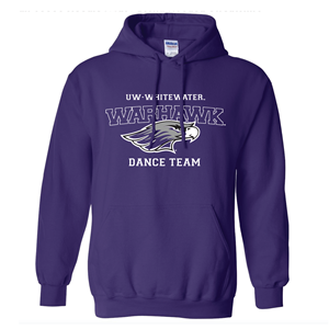 Dance Team Hooded Sweatshirt UWW Branded -  purple