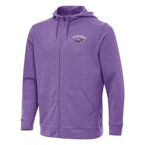 Image of Cutter & Buck Full Zip Hood Effortless Embroidered UW-W over Mascot
