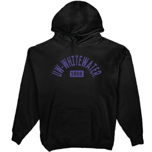 Blue 84 Hoodie Heavyweight Velvet UW-Whitewater Arched over Velvet 1868 -  black