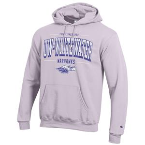 Champion Hooded Sweatshirt Established 1868 UW-Whitewater Warhawks over Mascot