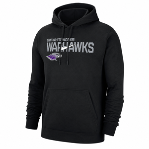 Nike Hoodie UW-Whitewater over Warhawks over Mascot with Nike Swoosh in the Middle - main view
