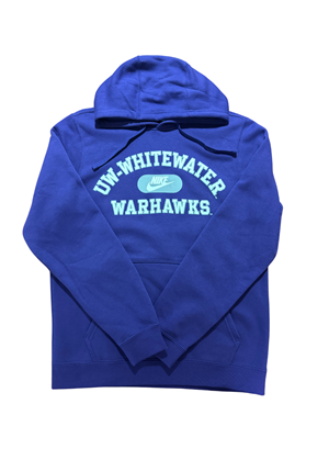 Image of Nike Hooded Sweatshirt  UW-W over Pill Swoosh Warhawk -  purple