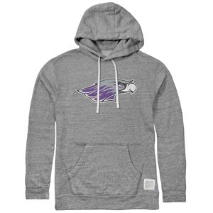 Retro Hooded Sweatshirt Distressed Mascot