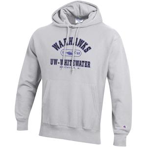 Champion Hooded Sweatshirt Reverse Weave Warhawks over Mascot 1868 Pill