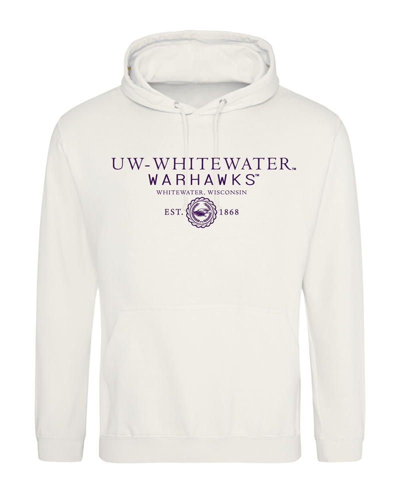 Image of Freedomwear Hooded Sweatshirt UW-Whitewater Warhawks over Whitewater, Wisconsin Established 1868 (SKU 107717853) Image of Freedomwear Hooded Sweatshirt UW-Whitewater Warhawks over Whitewater, Wisconsin Established 1868 (SKU 107717853)