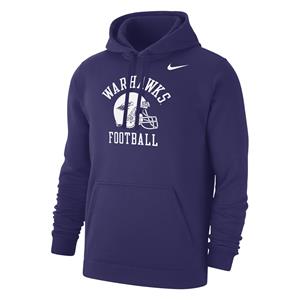 Image of Nike Hooded Sweatshirt Warhawks over Football Helmet
