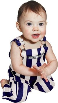 Image of Game Day - Purple and White Bib Spirit Overalls Infant SIze -  1