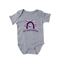 MV Sport Purple Rainbow over Mascot Short Sleeve Onesie