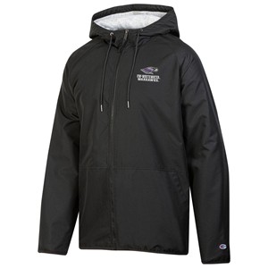 Champion Full Zip Water Resistant Jacket with UW-Whitewater Warhawks Mascot - main view