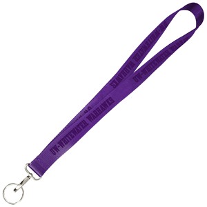 Lanyard - Purple Monochromatic UW-Whitewater Warhawks - main view