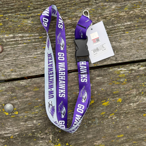 Image of Lanyard - Reversible with Go Warhawks and UW-Whitewater with Mascot