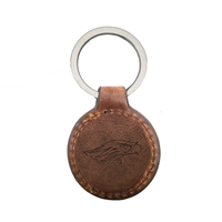 Key Chain - Leather Fob with Imprinted Mascot